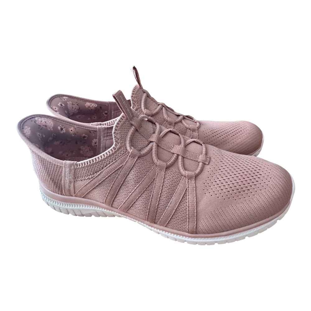 SKECHERS Slip-ins Ultra Flex 3.0 Clay Pink Floral Sneakers 104448W Women 10 Wide